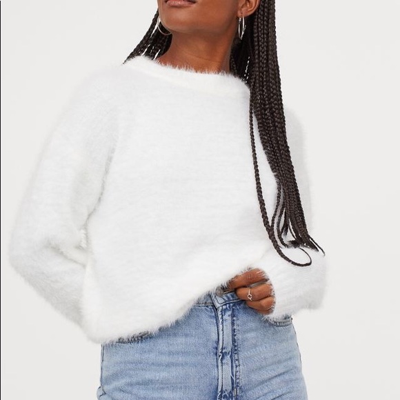 Divided Sweaters - ❄️ RESERVED - White Fuzzy Sweater